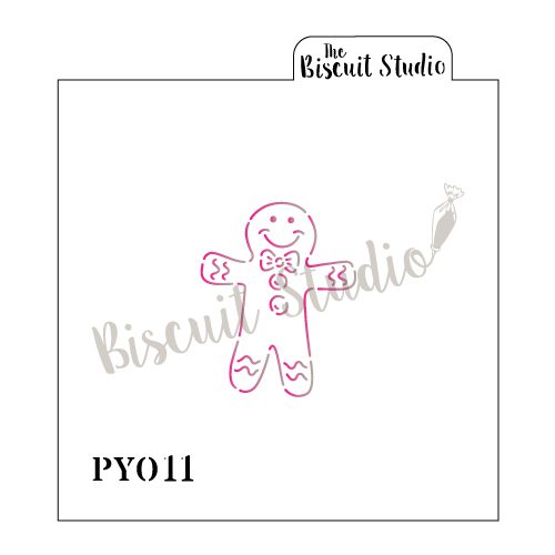 PYO Gingerbread man cookie stencil